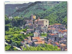  Gyémántszemes festmény - Tropea, Calibria, Olaszország 2 Méret: 40x50cm, Keretezés: Keret nélkül (csak a vászon), Gyémántok: Kerek