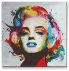  Gyémánt kirakó - Marilyn Monroe porté Méret: 50x50cm, Keretezés: Kartonlemezen, Gyémántok: Négyzet alakú