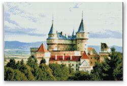  Gyémántszemes festmény - Bajmóci várkastély Méret: 40x60cm, Keretezés: Műanyagtáblával, Gyémántok: Kerek