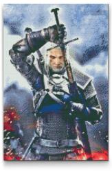Gyémántszemes festmény - Witcher Méret: 40x60cm, Keretezés: Műanyagtáblával, Gyémántok: Négyzet alakú