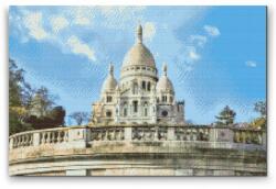  Gyémántszemes festmény - Sacre Coeur Méret: 40x60cm, Keretezés: Keret nélkül (csak a vászon), Gyémántok: Négyzet alakú