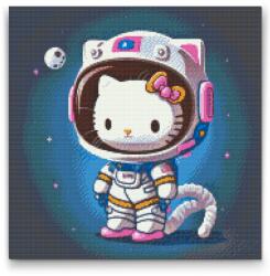  Gyémántszemes festmény - Hello Kitty Méret: 50x50cm, Keretezés: Keret nélkül (csak a vászon), Gyémántok: Kerek