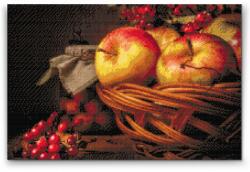  Gyémánt kirakó - Gyümölcsök a kertből Méret: 40x60cm, Keretezés: Keret nélkül (csak a vászon), Gyémántok: Négyzet alakú