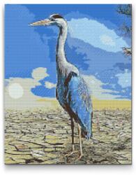 Gyémántszemes festmény - Gém Méret: 40x50cm, Keretezés: Keret nélkül (csak a vászon), Gyémántok: Négyzet alakú