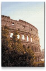  Gyémántszemes festmény - Róma, Colosseum Méret: 40x60cm, Keretezés: Keret nélkül (csak a vászon), Gyémántok: Négyzet alakú