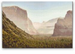 Gyémántszemes festmény - Yosemite 3 Méret: 40x60cm, Keretezés: Műanyagtáblával, Gyémántok: Négyzet alakú