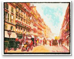 Gyémántszemes festmény - Vintage Párizs Méret: 40x50cm, Keretezés: Kartonlemezen, Gyémántok: Négyzet alakú