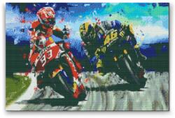 Gyémántszemes festmény - Vetélytársak Méret: 40x60cm, Keretezés: Műanyagtáblával, Gyémántok: Kerek