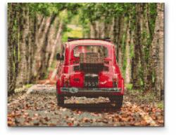 Gyémántszemes festmény - Fiat 500 Méret: 30x40cm, Keretezés: Kartonlemezen, Gyémántok: Kerek