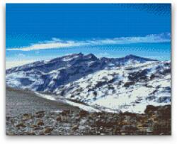 Gyémántszemes festmény - Mulhacén Sierra Nevada, Spanyolország Méret: 40x50cm, Keretezés: Kartonlemezen, Gyémántok: Kerek