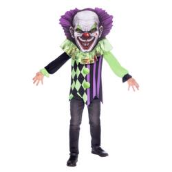Amscan Costum pentru copii - Clovn înfricoșător cu un cap mare Mărimea - Copii: 4 - 6 ani Costum bal mascat copii
