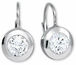 Brilio Bájos fehér arany fülbevaló kristályokkal 236 001 00682 07 - mall