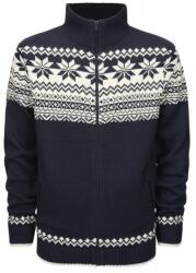Brandit pulover pentru bărbați 5030.8 model norvegian cu fermoar Albastru inchis 3XL