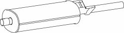 DINEX Toba esapamet intermediara DINEX 74406 (74406) - automobilus