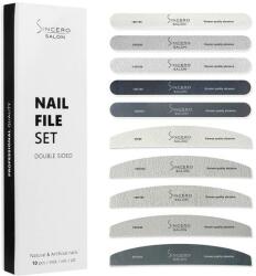 Sincero Salon Set pile de unghii, 10 buc. - Sincero Salon Nail File Set