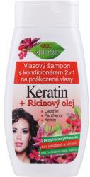 Bione Cosmetics Șampon-balsam revitalizant cu keratină - Bione Cosmetics Keratin + Ricinovy Oil 260 ml