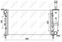 NRF 53124 Radiator, racire motor