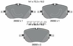 TEXTAR set placute frana, frana disc TEXTAR Q+ 2659201 (2659201)