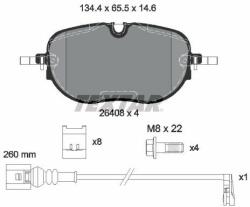 TEXTAR set placute frana, frana disc TEXTAR 2640801 (2640801)