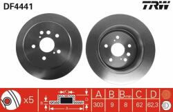 TRW Disc frana TRW DF4441 - automobilus - 254,67 RON