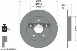 TEXTAR Disc frana TEXTAR PRO 92164103 (92164103)