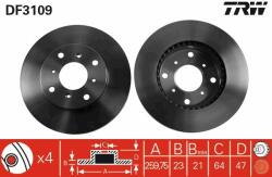 TRW Disc frana TRW DF3109 (DF3109) - automobilus