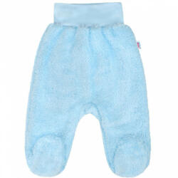Baba plüss lábfejes nadrág New Baby Nice Bear kék - 62 (3-6 h)