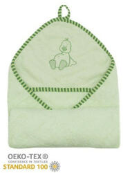  Stella fürdőlepedő hímzett 80x80 zöld kacsa - babycenter-online