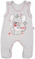 NEW BABY Baba rugdalózó New Baby Mouse szürke 86 (12-18 h)