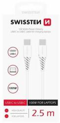 SWISSTEN - töltőkábel, TPE, USB-C/USB-C PowerDelivery 5A (100W), (71506530)