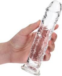 Shots Toys Джели дилдо Real Rock Crystal Clear 7" прозрачно