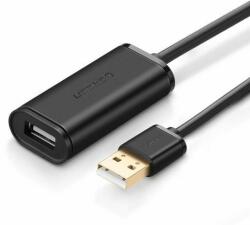 UGREEN US121 USB 2.0 hosszabbító kábel, aktív, 10m (fekete) (10321)