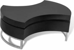 vidaXL Magasfényű fekete átalakítható dohányzóasztal (240425) - pepita