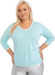  RELEVANCE Női blúz mandzsettával menta plus size ALLINE zöld RV-BZ-8986.89P_404474 Univerzális