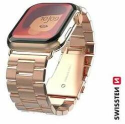 Swissten - Apple Watch fém szíj, 42-44 mm, rozéarany (46000313)