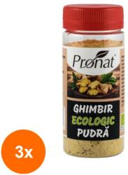 Pronat Pet Pack Set 3 x Ghimbir Bio, Macinat, 35 g