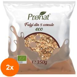 Pronat Foil Pack Set 2 x Fulgi 5 Cereale BIO, 350 g, Pronat