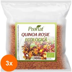Pronat Foil Pack Set 3 x Quinoa Rosie Bio, 400 g