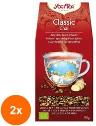 YOGI TEA Set 2 x Ceai Bio Classic Chai, Yogi Tea, 90 g