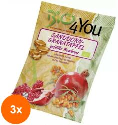 Bio4You Set 3 x Dropsuri BIO cu Catina si Rodie, 75 g