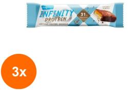Max Sport Set 3 x Baton Proteic Infinity Protein cu Nuca de Cocos si Migdale, 55 g, Max Sport (ORP-3xMX57701)