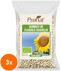 Pronat Foil Pack Set 3 x Seminte de Dovleac BIO, 250 g, Pronat