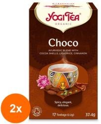 YOGI TEA Set 2 x Ceai Bio Choco, Yogi Tea, 17 Plicuri, 37.4 g