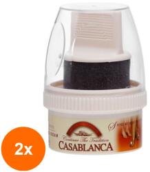 Casablanca Set 2 x 6 Crema pentru Pantofi cu Burete, Neutru, 50 ml, Casablanca (ROC-2xMAG1018683TS)