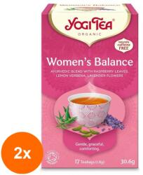 YOGI TEA Set 2 x Ceai Bio Echilibrul Femeilor, Yogi Tea, 17 Plicuri, 30.6 g