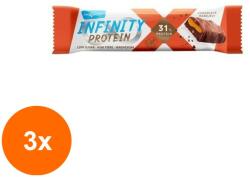 Max Sport Set 3 x Baton Proteic Infinity Protein cu Ciocolata si Alune, 55 g, Max Sport (ORP-3xMX57801)
