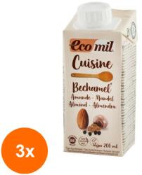 Ecomil Set 3 x Sos Bio bechamel pe Baza de Migdale, 200ml Ecomil Cuisine