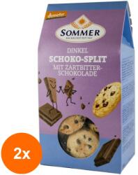 Sommer Set 2 x Biscuiti BIO din Grau Spelta cu Ciocolata Neagra, 150 g, Sommer (ORP-2xSM590510)