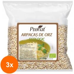 Pronat Foil Pack Set 3 x Arpacas de Orz BIO, 350 g, Pronat