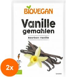 BIOVEGAN Set 2 x Vanilie Bio Macinata, 5 g, Biovegan